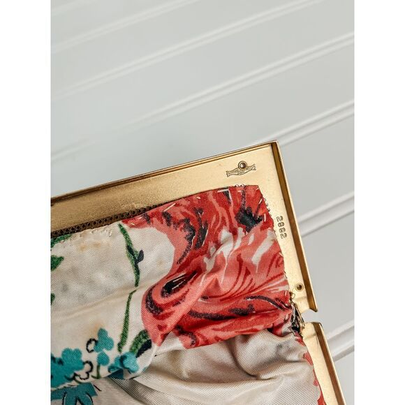 Whiting & Davis Gold Metal Mesh Evening Bag - Picture 2 of 3